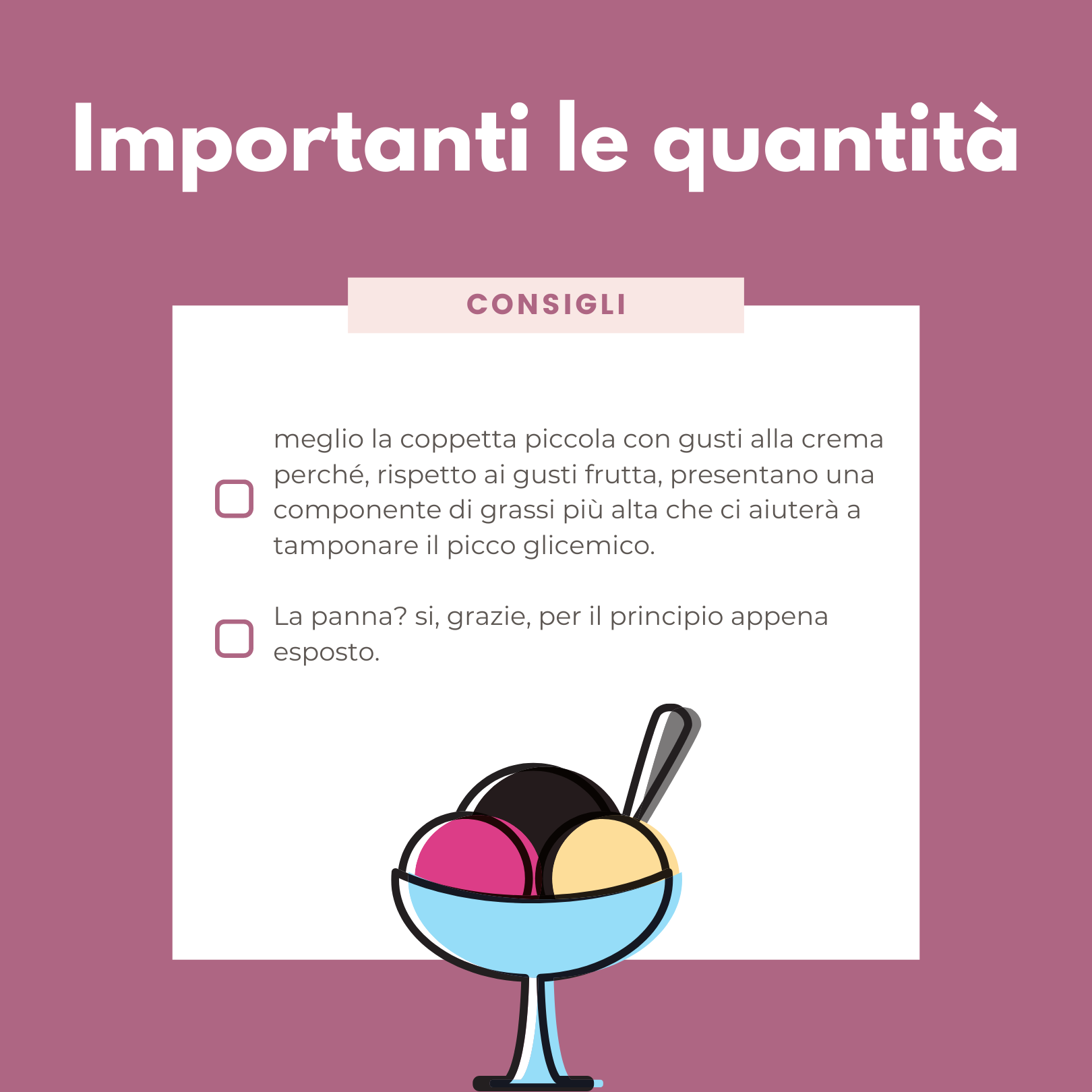 Il gelato i consigli delle nutrizioniste B-Woman