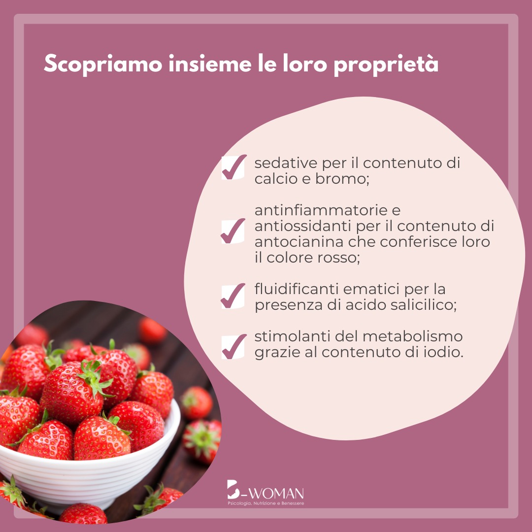 Scopriamo insieme le proprietà delle fragole